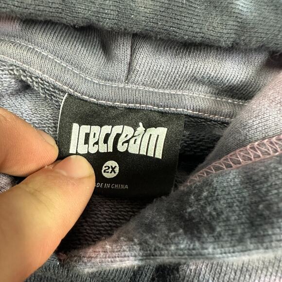 BBC Billionaire Boys Club ICE CREAM DOG HOODIE (PURE SORBET) 411-2307 2XL - Picture 8 of 13